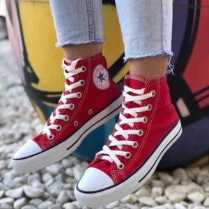 Converse Kırmızı Bilekli Unisex Günlük Spor Ayakkabı