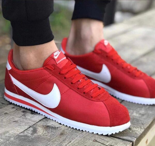 Nike Cortez Süet Kırmızı Unisex Replika Ayakkabı