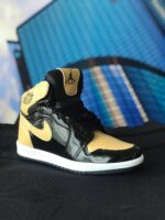 Nike Air Jordan Unisex Gold Siyah Replika Ayakkabı