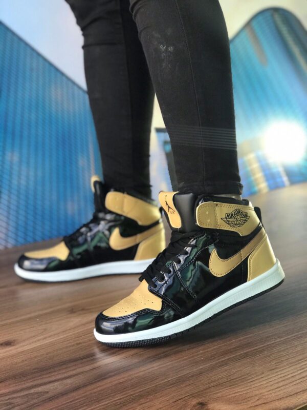 Nike Air Jordan Unisex Gold Siyah Replika Ayakkabı