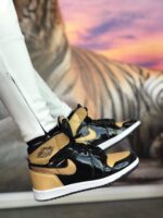 Nike Air Jordan Unisex Gold Siyah Replika Ayakkabı