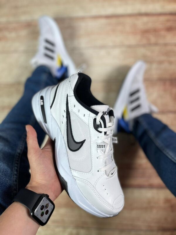 Nike Air Monarch Beyaz Siyah Unisex Replika Ayakkabı