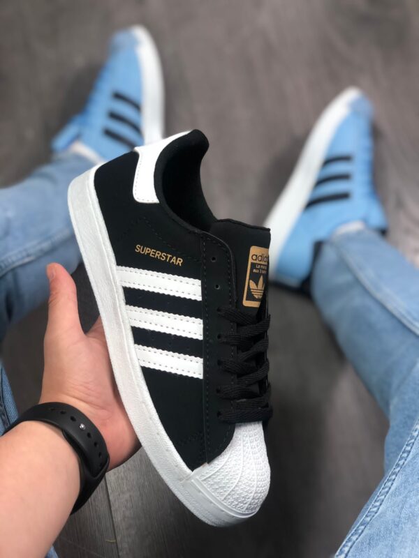 Adidas Süperstar Siyah Süet Unisex Replika Ayakkabı