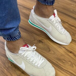 Nike Cortez Hakiki Süet Bej Replika Spor Ayakkabı