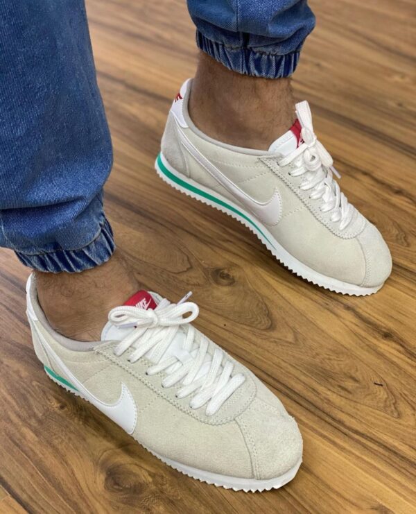 Nike Cortez Hakiki Süet Bej Replika Spor Ayakkabı