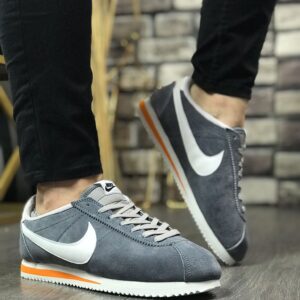 Nike Cortez Hakiki Süet Füme Replika Spor Ayakkabı