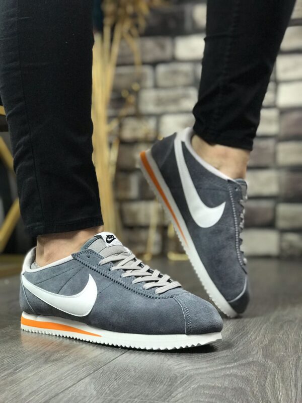 Nike Cortez Hakiki Süet Füme Replika Spor Ayakkabı