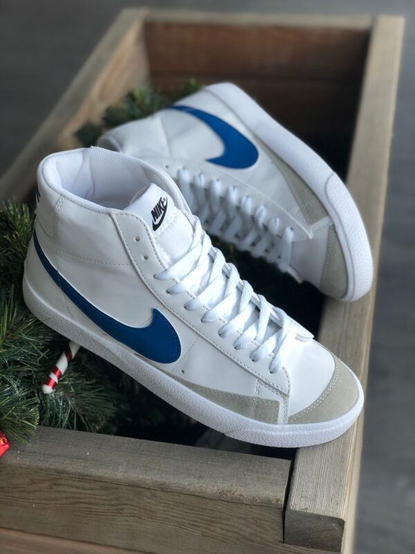 Nike Blazer Bilekli Beyaz Mavi Replika Spor Ayakkabı