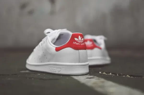 Adidas Stan Smith Beyaz-Kırmızı Replika Ayakkabı